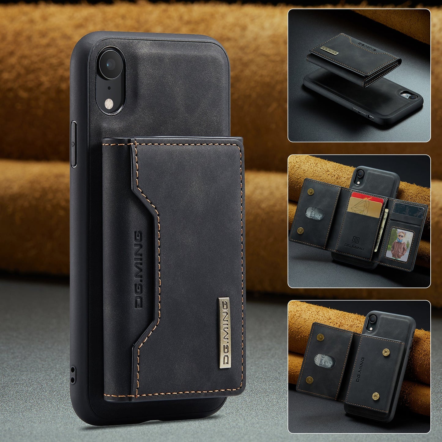 2-in-1 Detachable Leather Wallet Case for iPhone