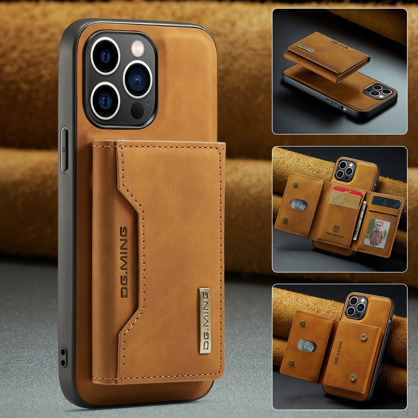 2-in-1 Detachable Leather Wallet Case for iPhone