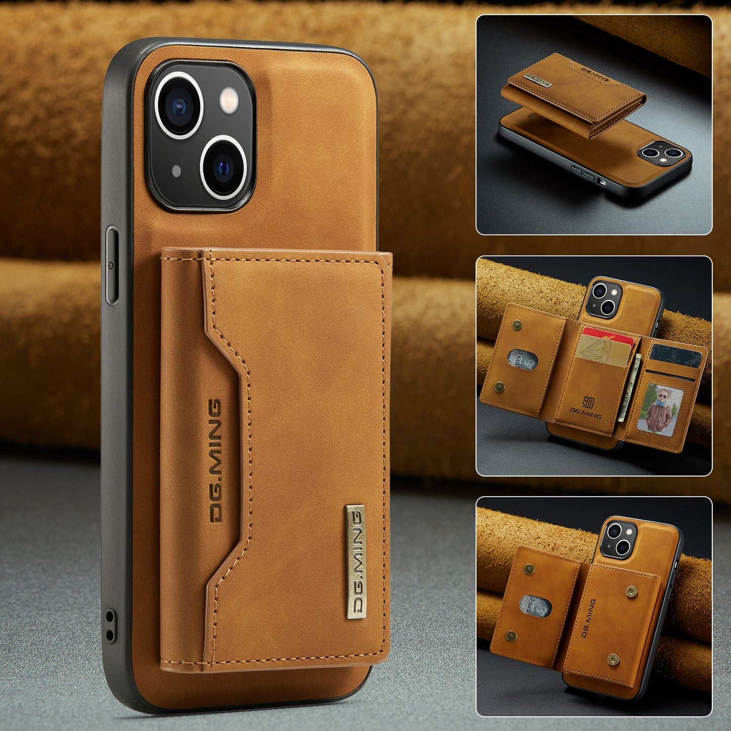 2-in-1 Detachable Leather Wallet Case for iPhone