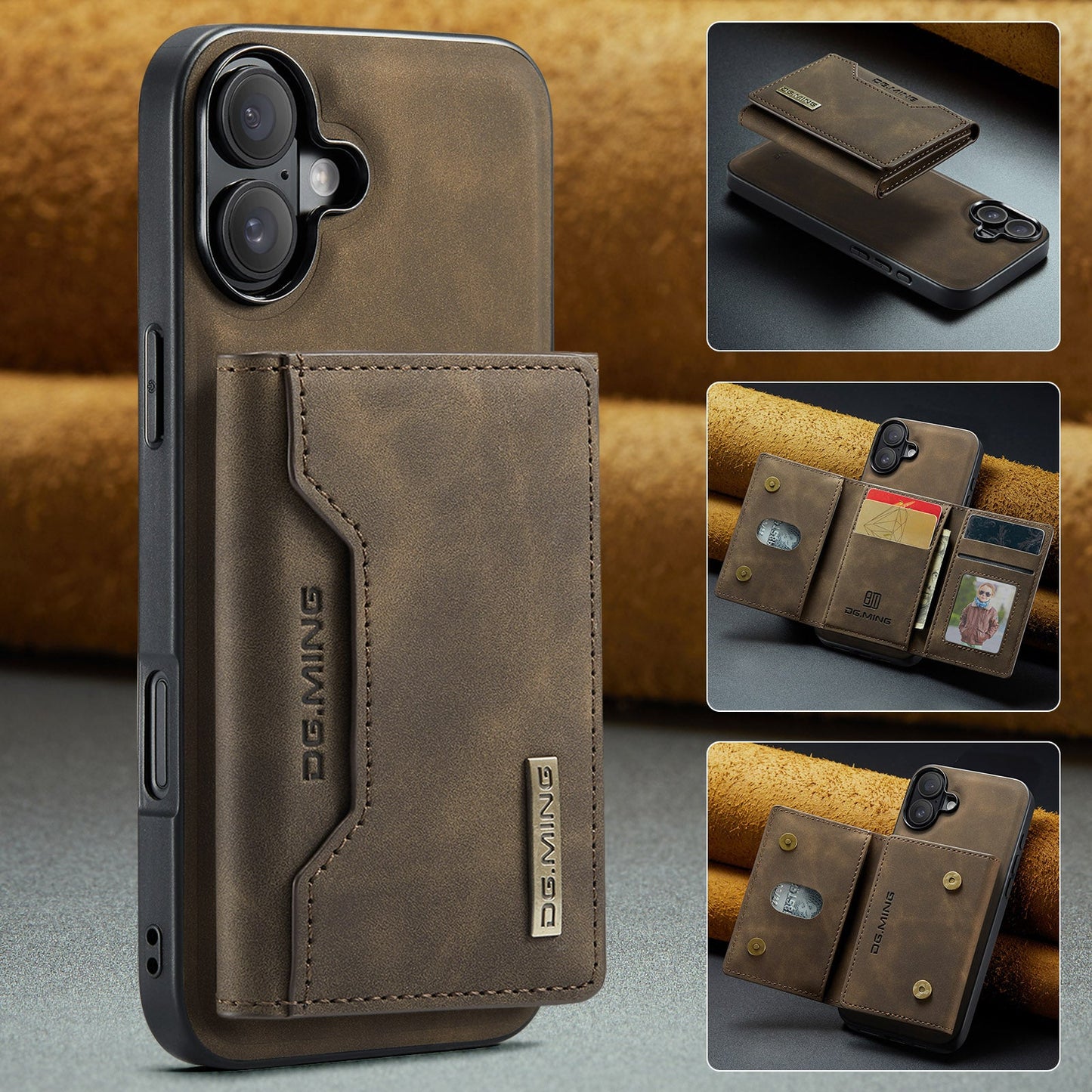 2-in-1 Detachable Leather Wallet Case for iPhone