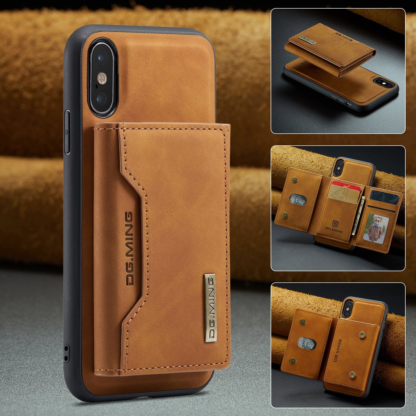 2-in-1 Detachable Leather Wallet Case for iPhone