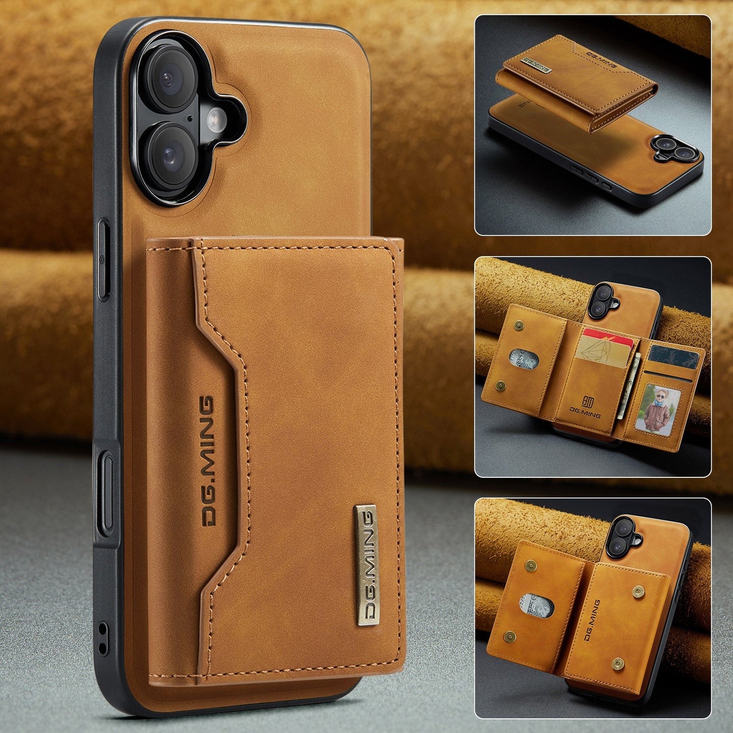 2-in-1 Detachable Leather Wallet Case for iPhone