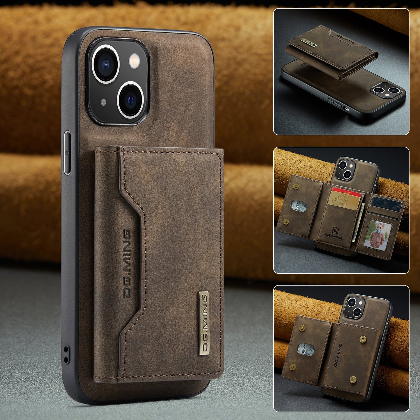2-in-1 Detachable Leather Wallet Case for iPhone