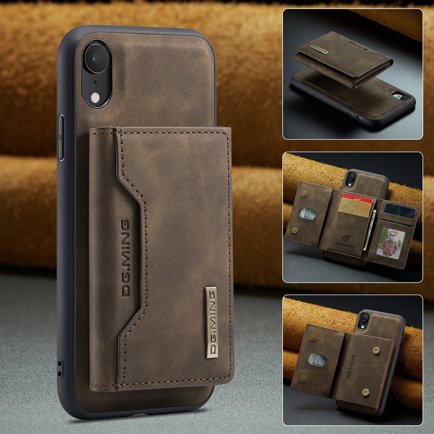 2-in-1 Detachable Leather Wallet Case for iPhone