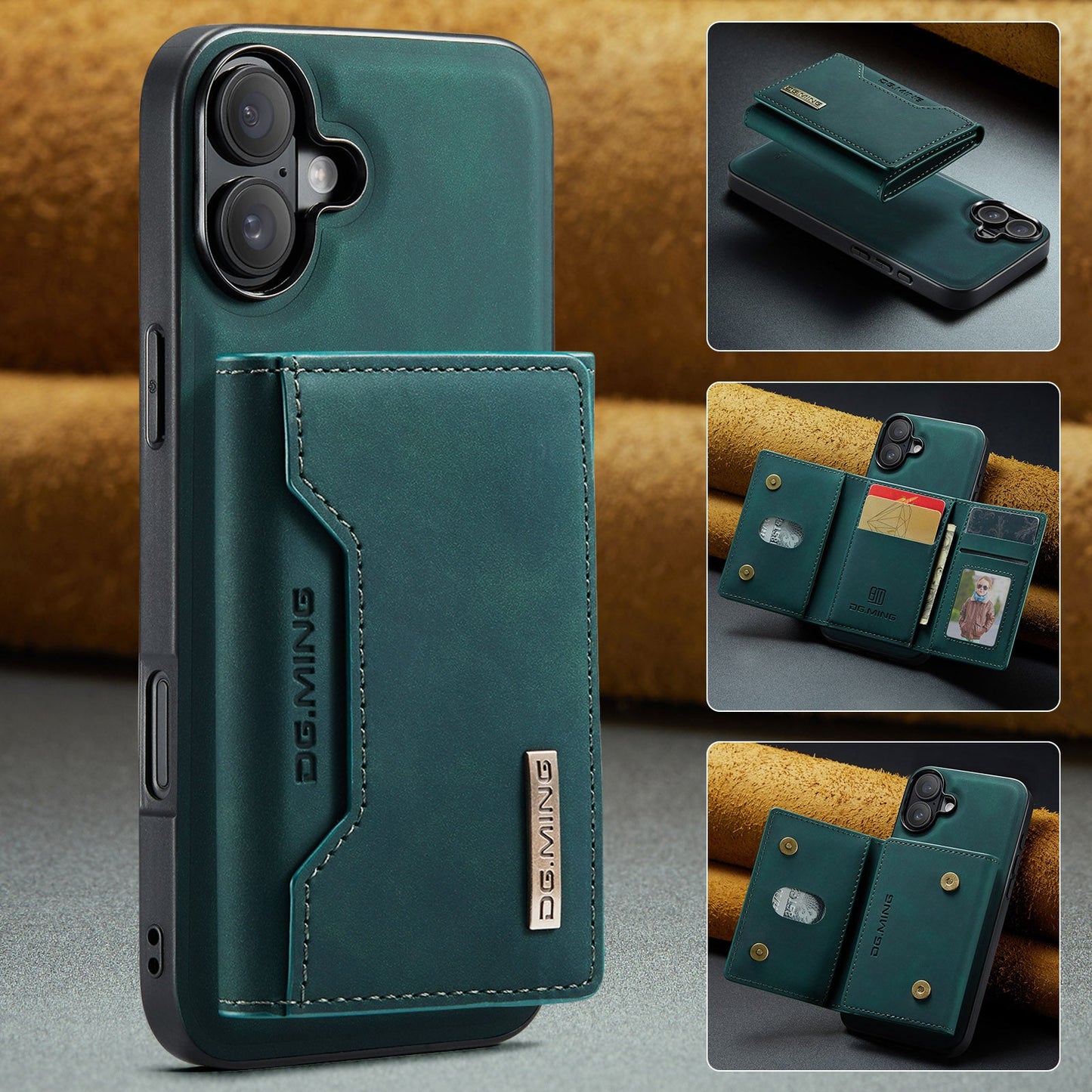 2-in-1 Detachable Leather Wallet Case for iPhone