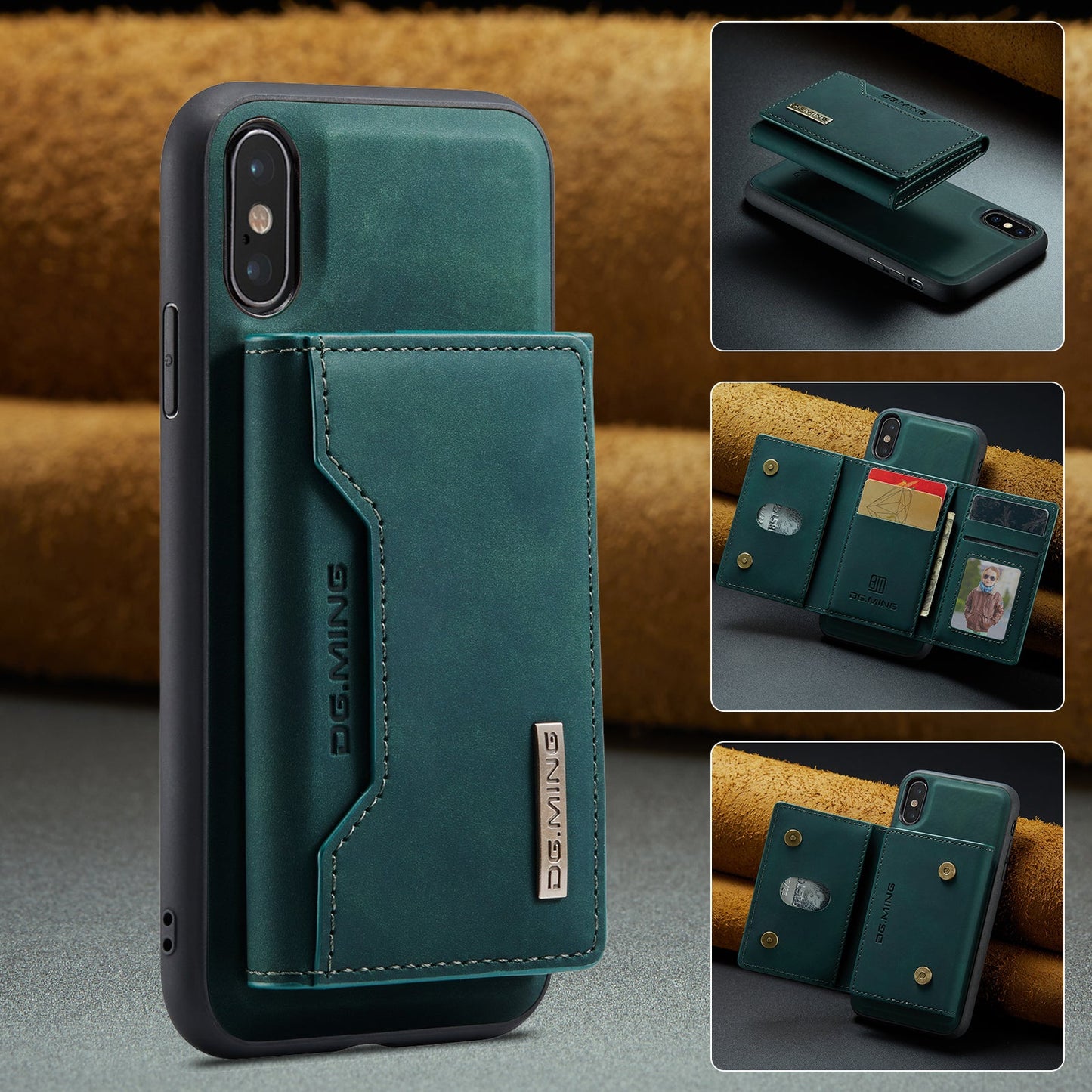 2-in-1 Detachable Leather Wallet Case for iPhone