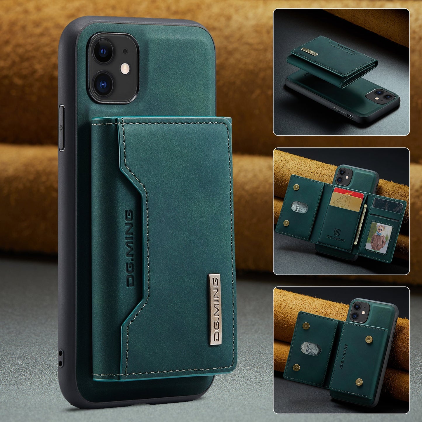 2-in-1 Detachable Leather Wallet Case for iPhone