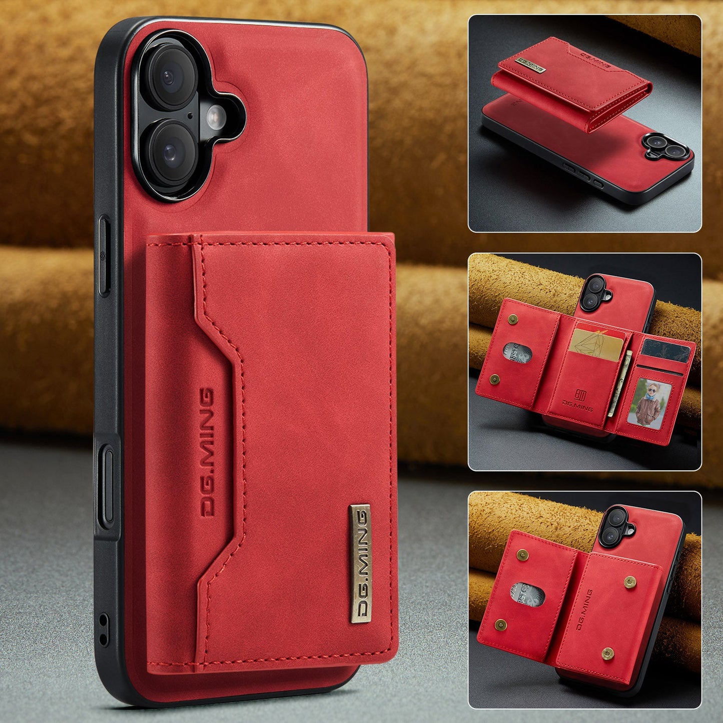 2-in-1 Detachable Leather Wallet Case for iPhone