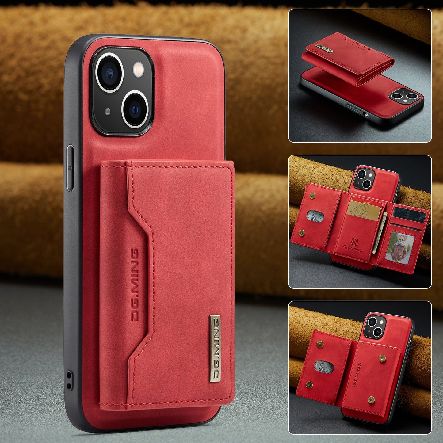 2-in-1 Detachable Leather Wallet Case for iPhone