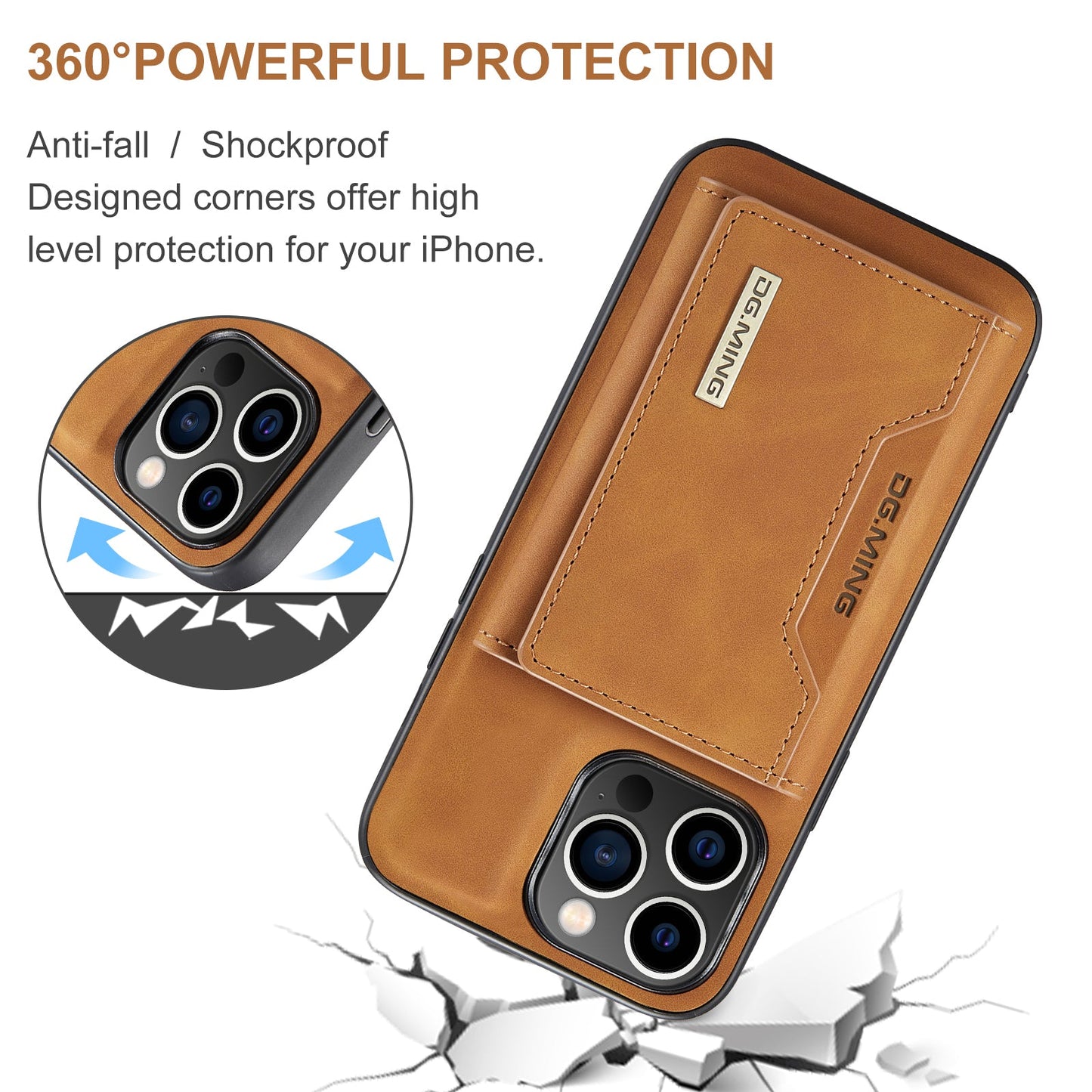 2-in-1 Detachable Leather Wallet Case for iPhone