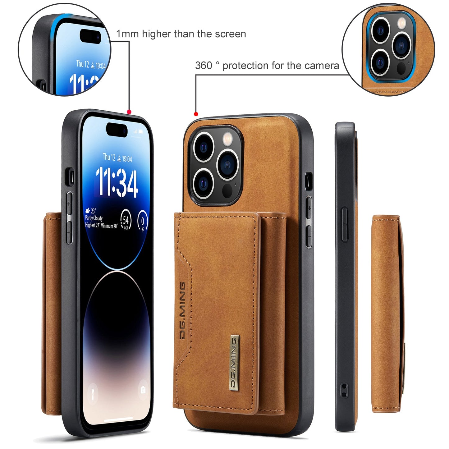 2-in-1 Detachable Leather Wallet Case for iPhone